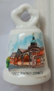 Dzwonek ceramiczny z Polski - pamiątka z Szczawna Zdroju