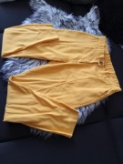 Spodnie DAMSKIE W KANT ELEGANCKIE CYGARETKI ŻÓŁTE MUSZTARDOWE ESMARA r. 42