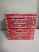 Zestaw 15 pudełek z okładkami po grach Nintendo