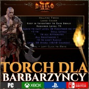 Diablo 2 Resurrected Torch Barbarzyńca Barbarian Pochodnia XBOX NINTENDO PS