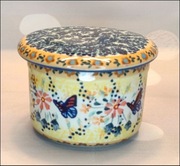 Maselniczka hermetyczna wodna dzwonkowa super unikat ceramika Bolesławiec 