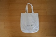 torba szmaciana z tkaniny Lacoste biała shopperka