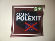 naklejki "CZAS NA POLEXIT" SUPER CENA! 100sztuk #Eurokołchoz 8x8 cm