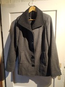 Rozmiar 38 płaszcz damski czarny, ciepły 