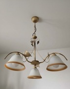 Lampa Sufitowa Zdobiona Liśćmi w Stylu Vintage