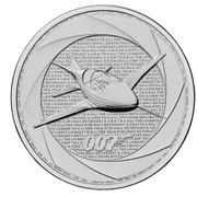 SREBRNA MONETA JAMES BOND 007 