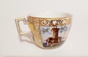 Śliczna mała filiżanka z wytwórni Carl Tchieme Potschappel Dresden 1888