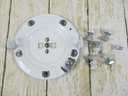 Biała kryza grzałki bojlera elektrycznego Ariston ze śrubami