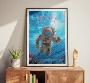 Plakat do domu - Astronauta w oceanie