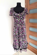 Sukienka letnia w kwiaty elegancka XL 42