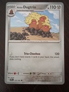 Alolan Dugtrio 123/191 Karta POKEMON TCG Scarlet & Violet Surging Sparks