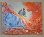 Ręcznie malowany 100x80