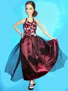 Lalka Barbie - Suknia wieczorowa