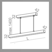 Aqform SET RAW mini 58 LED M930 zwieszany (Lampa wisząca) 3000K