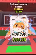 Steal a Brainrot - Spinny Hammy 102m/s. Roblox