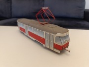 Tramwaj Tatra model kartonowy zabawka skala 1:48 komunikacja MPK