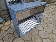 Okap gastronomiczny skrzyniowy zkompletem filtrów i kranikiem 126x100x(h)40