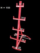 Stojak składany stal wystawowy solidny