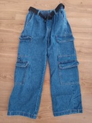 Jeansy z kieszeniami dla dziewczynki rozmiar 140 dola ervin 