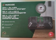 PARKSIDE Akumulatorowa podwójna ładowarka 20 V, PDSLG 20 B1, 2x 4,5 A 220 W