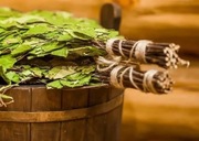 ZESTAW 2 SZTUKI GAŁĘZI, MIOTELE, TRZEPACZEK - LIPOWE - do saun i łaźni