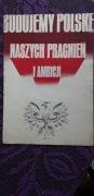 Stary Plakat Budujemy Polskę Naszych Pragnień i Ambicji