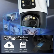 Kamera zewnętrzna 8mp 4K podwójny obiektyw 