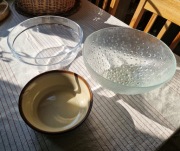 3x miski misy szklane + ceramiczna retro vintage klasyczne secondhand