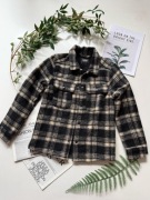 Ciepła mięciutka kurtka koszulowa z domieszką wełny XS/S 158-165