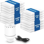 16x Worki Próżniowe z Pompką Elektryczną Na Ubrania Pościeli Podróży