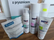 SENI zestaw, pianki, szampon, krem, czepek 
