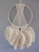 Łapacz snów piórka pióra liście 