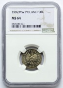 Polska, 50 groszy 1992 MS64 NGC