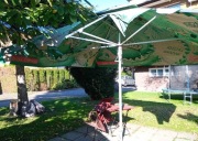 SZKIELET + OBCIĄŻENIE PARASOL OGRODOWY BAROWY BEZ MATERIAŁU TYMBARK