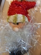 2 mikołaje i balwanek ozdoby swiateczne