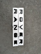Naklejki litery range rover czarne emblemat matt