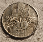 Moneta 20zl z roku 1976