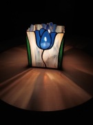 Prezent na Wielkanoc. Świecznik. Witraż w stylu Tiffany.