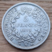 5 Franków Herkules 1873 k 