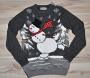 312^ TU Świąteczny sweter bałwan XS
