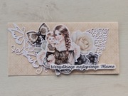 Kartkaokolicznościowa dla mamy dzień matki rękodzieło 