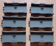 Lego 42936 Ciemnoszary prosty tor 16 x 8 x 2 6 sztuk