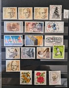 Niemieckie stemplowane  znaczki z rocznika 1982