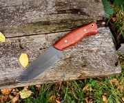 Nóż "Otwieracz Czołgów" Mahoń Nóż Ręcznie Robiony Bushcraft