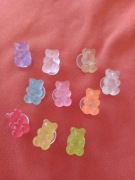 Przypinki do crocsów ozdoby do butów typu crocs misie Haribo 10 stuk