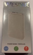 NOWY Powerbank Wesdar S656 5000mAh | Szybkie ładowanie 22.5W | Ultra Slim