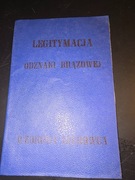 Legitymacja odznaki brązowej Wzorowy Kierowca 