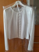 Biały sweterek do sukienki ślubnej i na inne okazje S/M