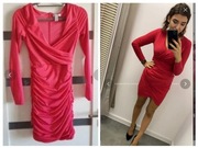 sukienka mini eleastycznej z elastycznej satyny nl