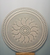 Szydełkowa mandala 101 cm w obręczy